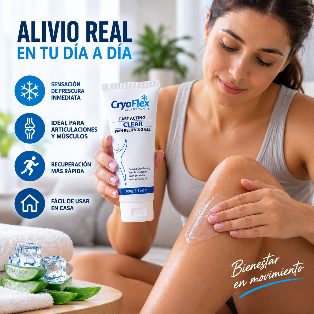 CryoFlex™ Gel Refrescante para Músculos y Articulaciones
